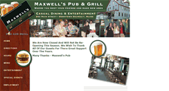Desktop Screenshot of maxwellspub.com